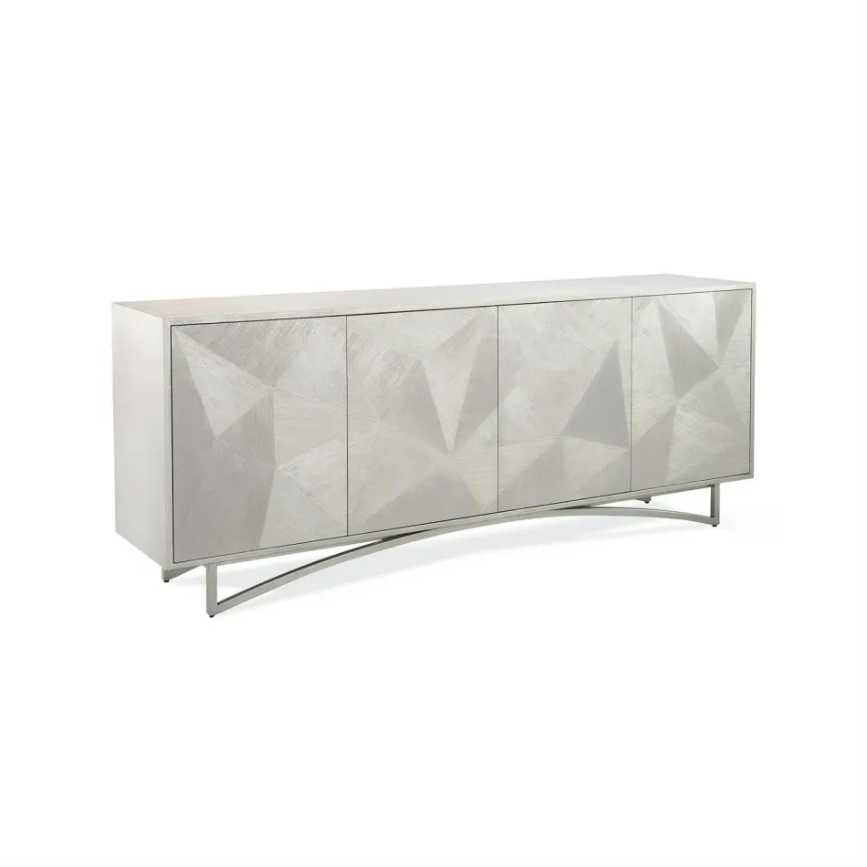 Vertex Silver Four-Door Sideboard