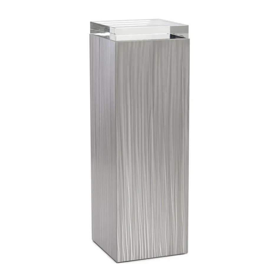 Lucena Brushed Stainless Steel Pedestal III