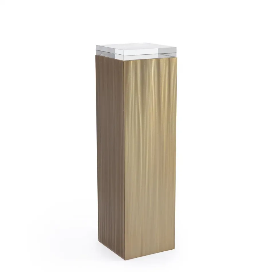 Lucena Pale Gold Pedestal II 42"H X 11.75"W X 11.75"D