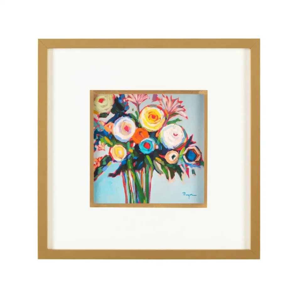 Pryor Lampton's Ranunculus Bouquet I 20"H X 20"W X 1.5"D