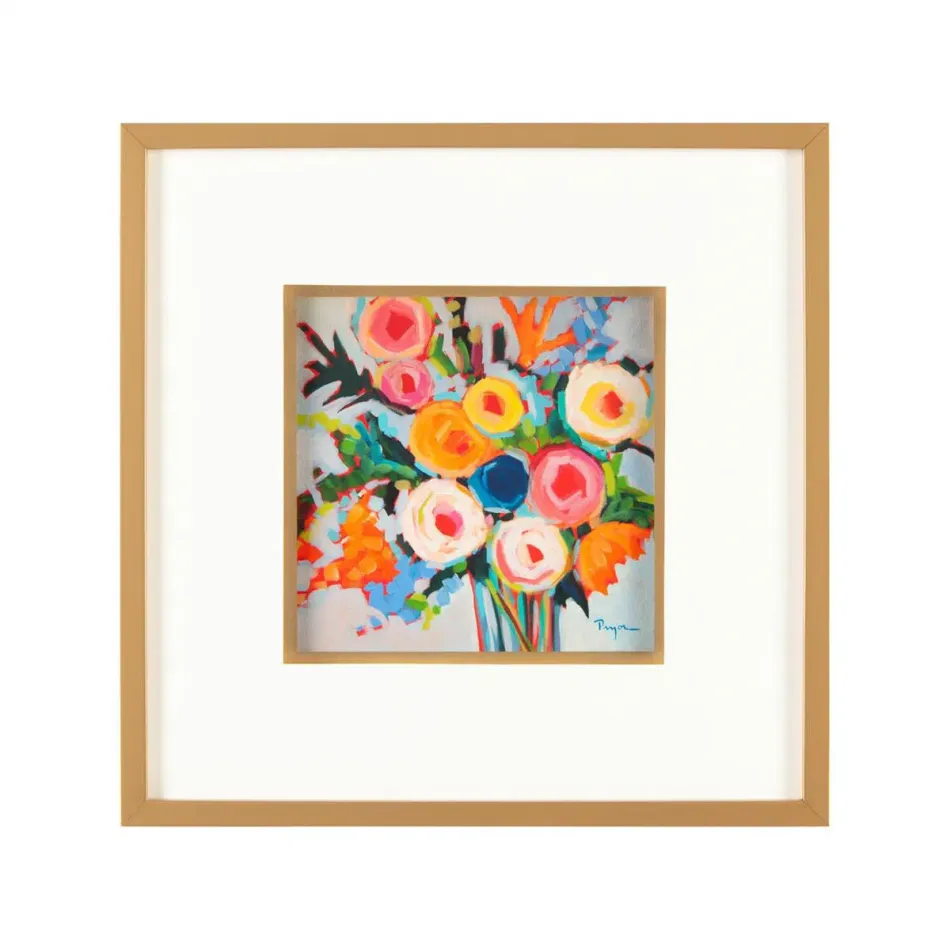 Pryor Lampton's Ranunculus Bouquet III 20"H X 20"W X 1.5"D
