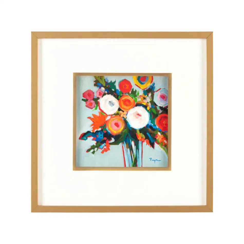 Pryor Lampton's Ranunculus Bouquet IV 20"H X 20"W X 1.5"D