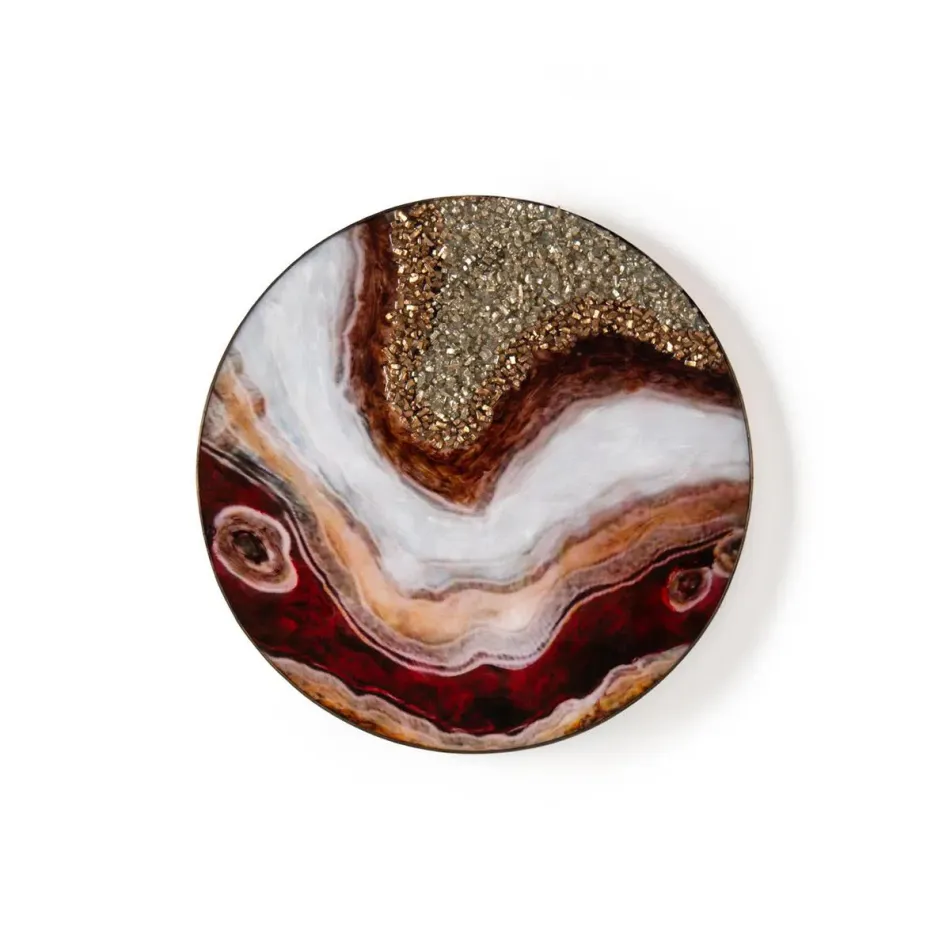 Crimson Ice III 22.25"W x 22.25"H x 1"D