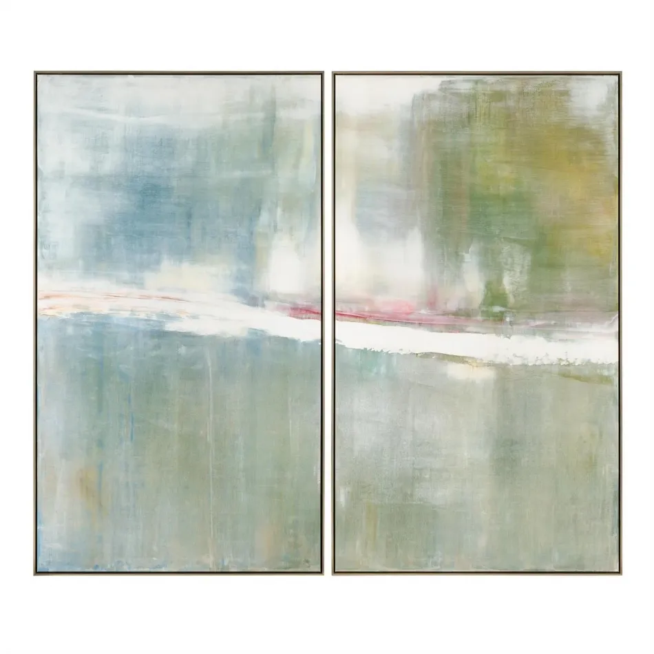 Carol Benson-Cobb's Seeking Refuge Diptych