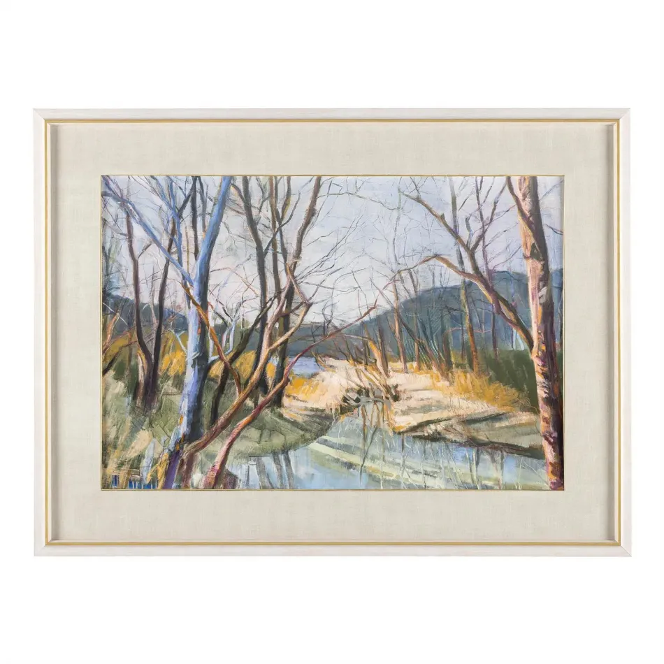 Shelley Bolton's Messenger in a White Gallery Frame
