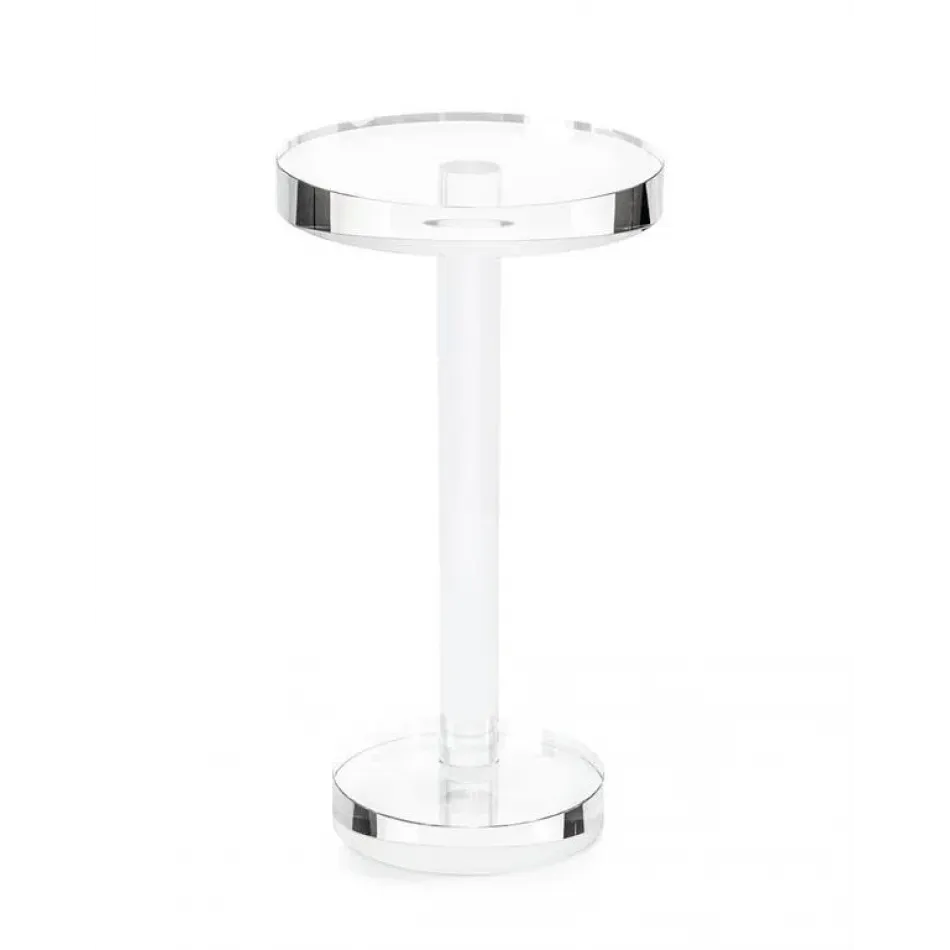 Round Crystal Martini Table