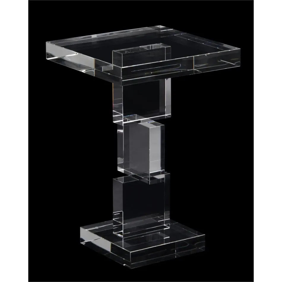 Crystal Martini Table 18.25"H X 12"W X 12"D