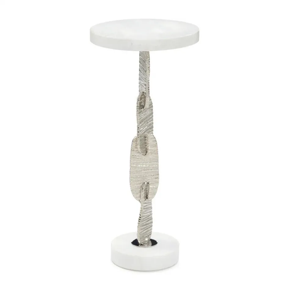 Chase Martini Table 23"H X 10"W X 1"D White