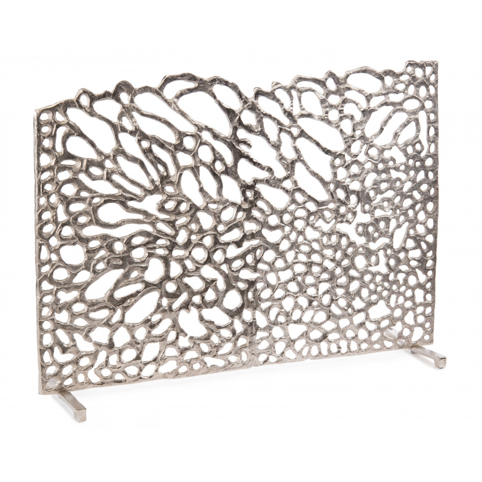 Organic Fire Screen in Nickel