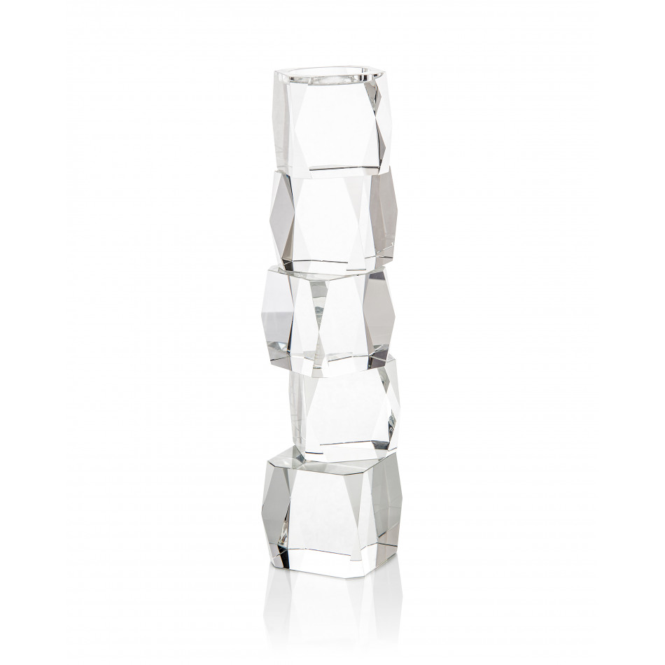 Crystal Cubist Candleholder
