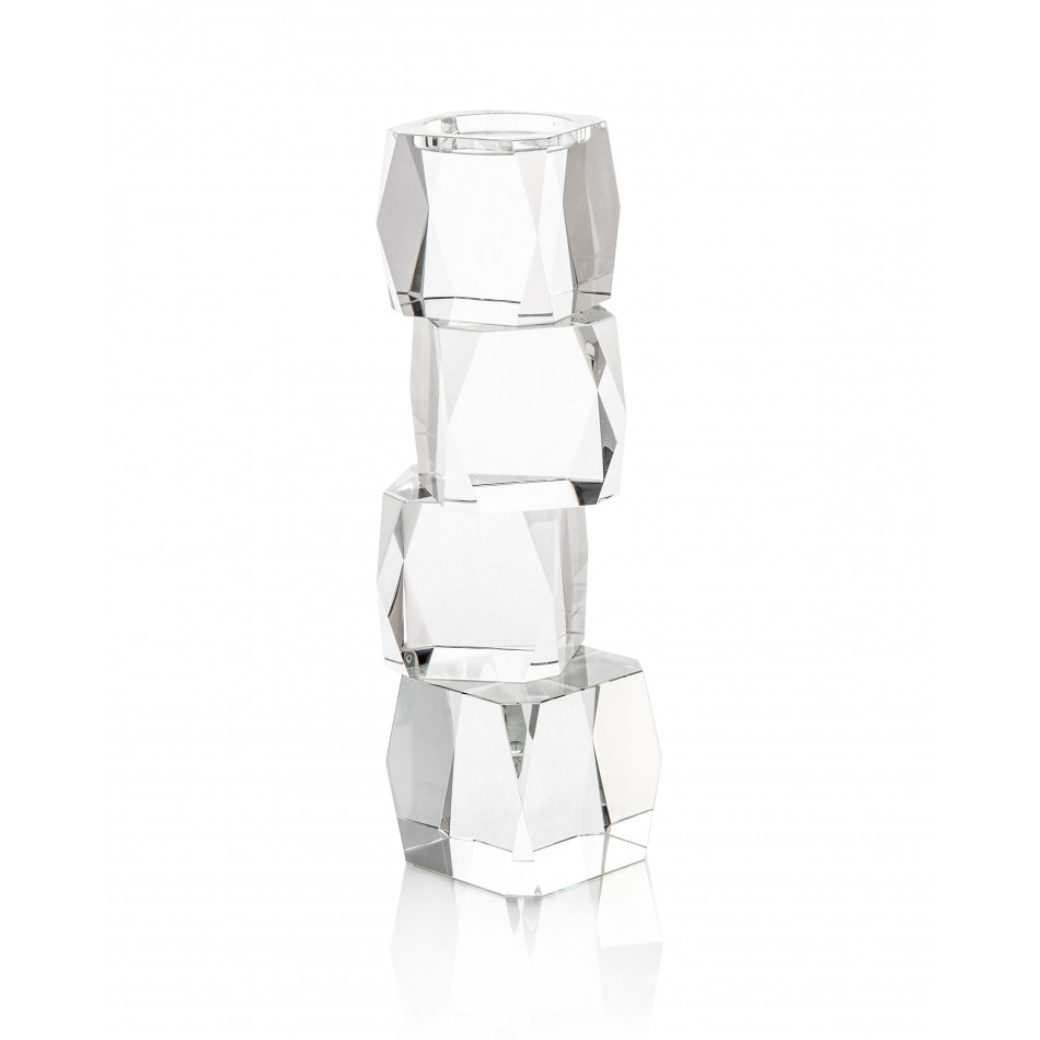 Crystal Cubist Candleholder