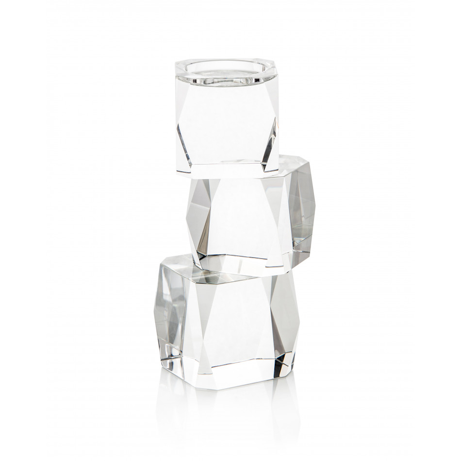 Crystal Cubist Candleholder