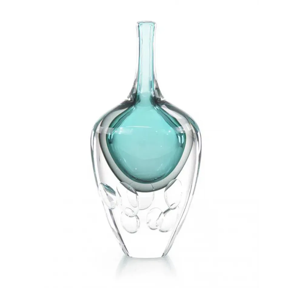 Azure Art Glass Vase