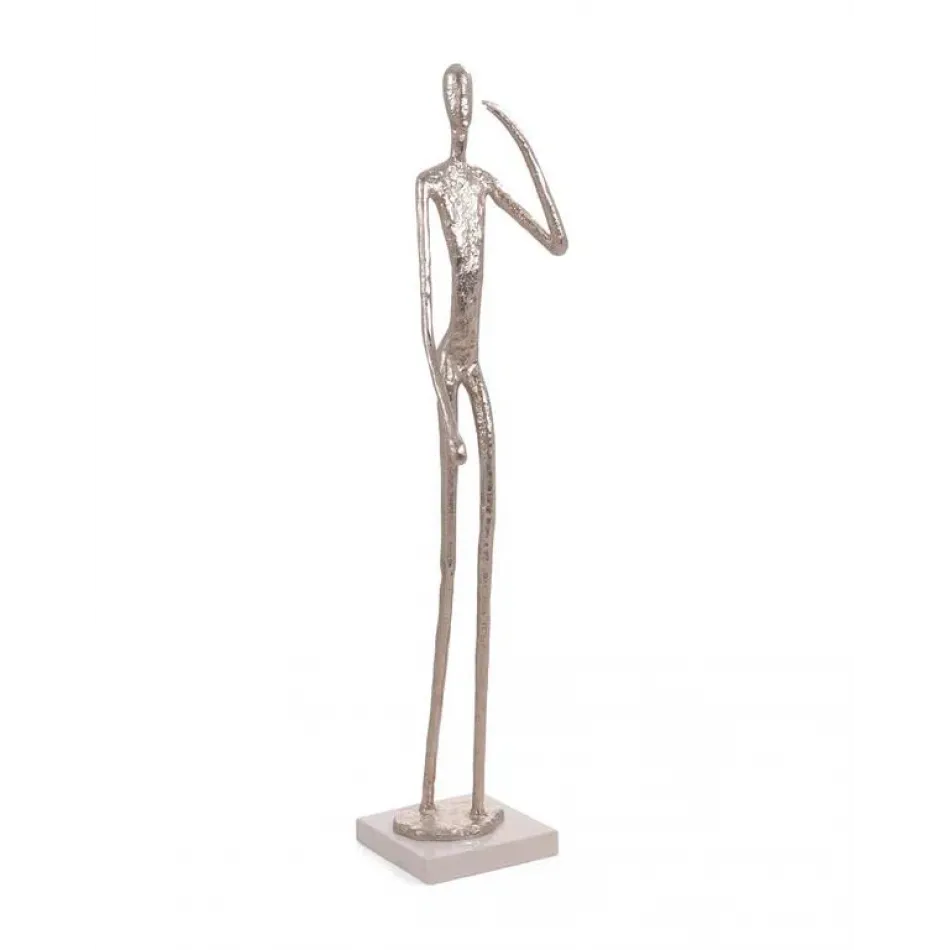 Nickel Figure One Sculpture