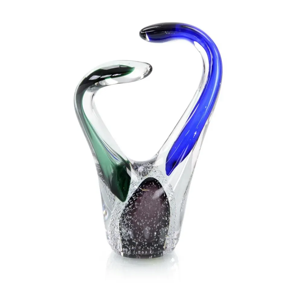 Swirls of Color Glass Sculpture III