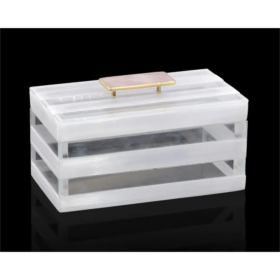 Selenite and Glass Box