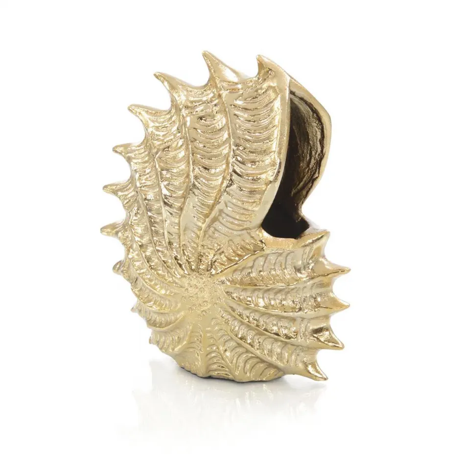 Spiny Seashell Sculpture I 8.5"H X 7"W X 4"D