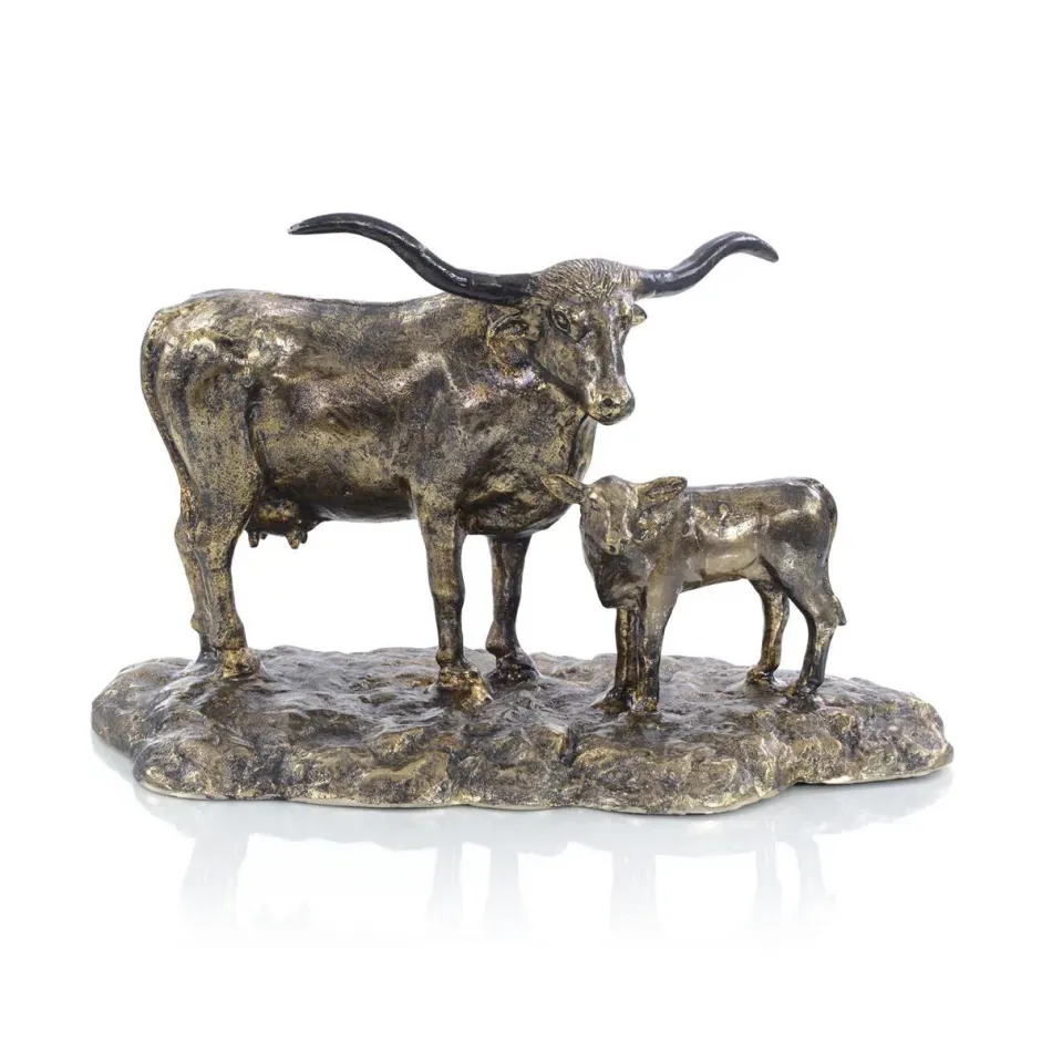 Longhorn Sculpture 13"H X 20.5"W X 11"D