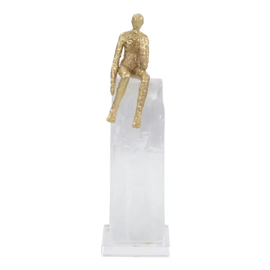 Taking a Break Sculpture III 15.75"H X 4.5"W X 4.5"D