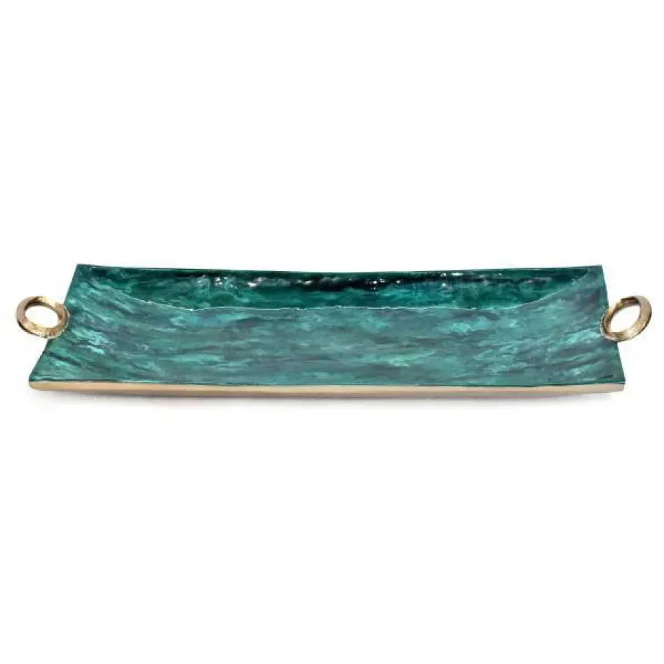Malachite Tray III 3.5"H X 33"W X 11.5"D