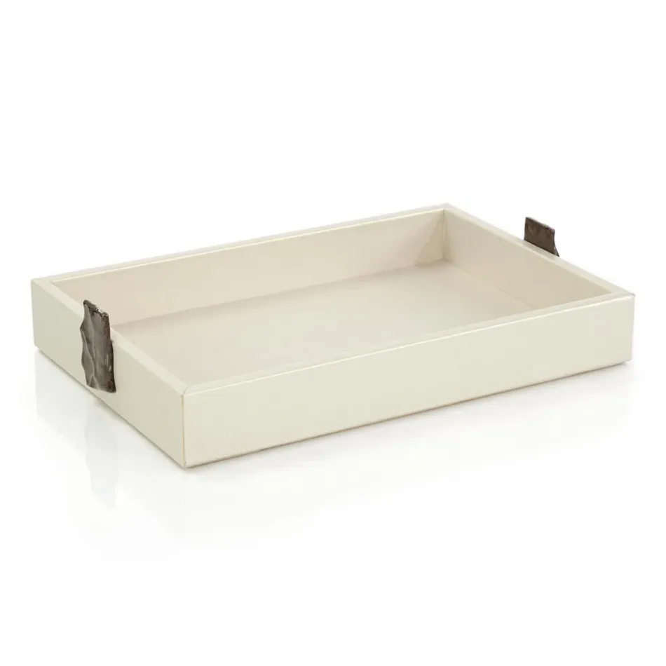 Opal Linx Vegan Leather Tray Large 2.5"H x 18"W x 12"D