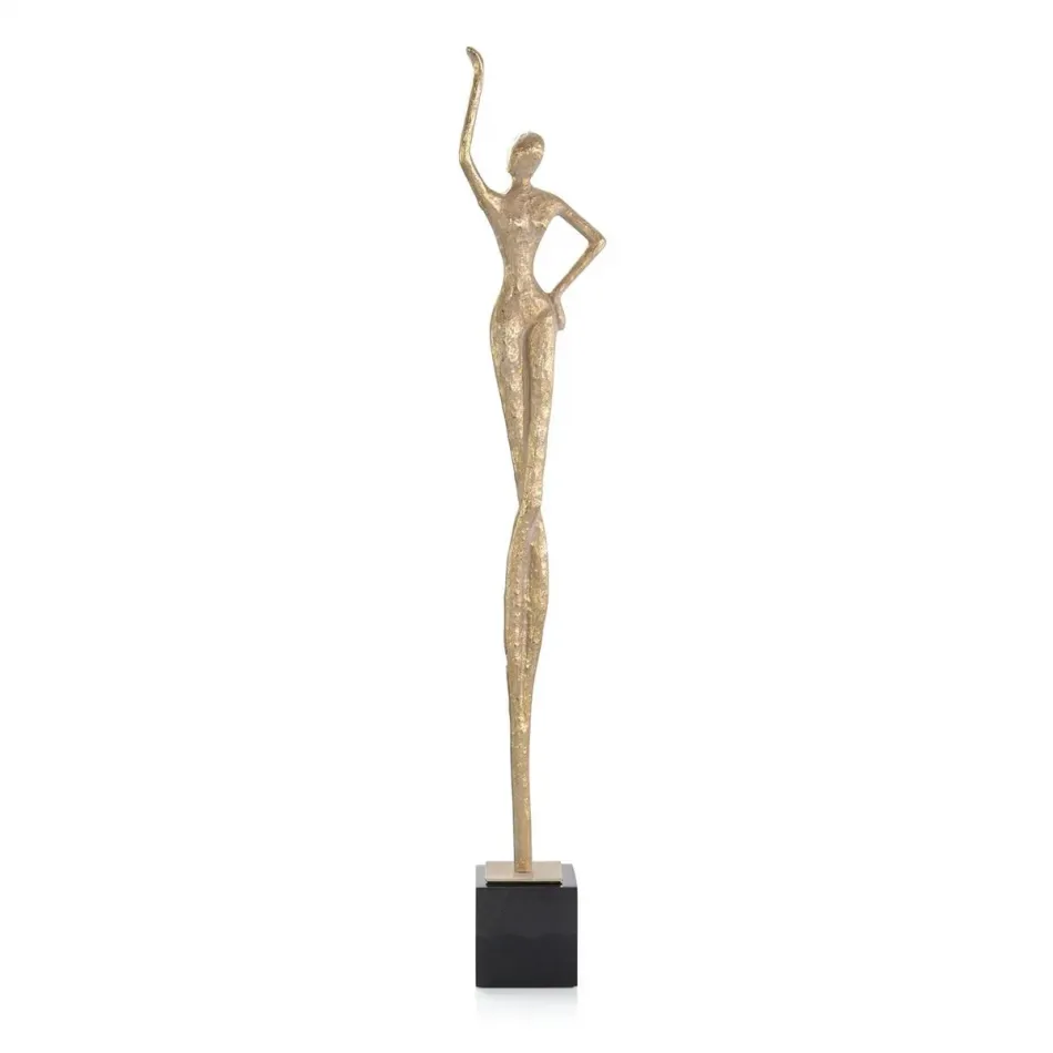 Posing Female Gold Sculpture I