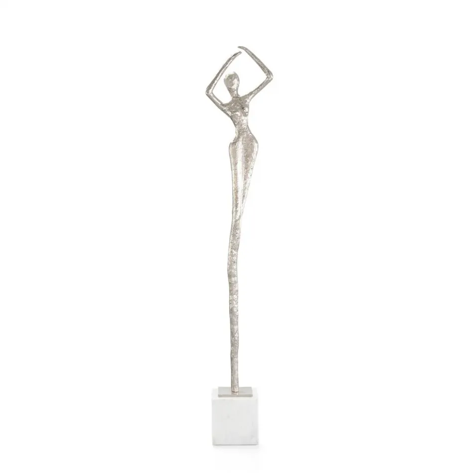 Posing Female Nickel Sculpture III