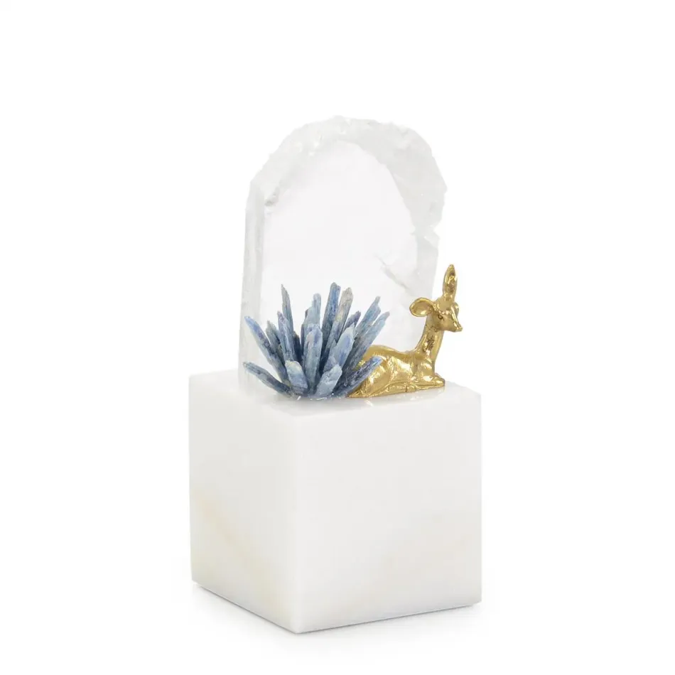 Fawn's Repose Sculpture on Marble II