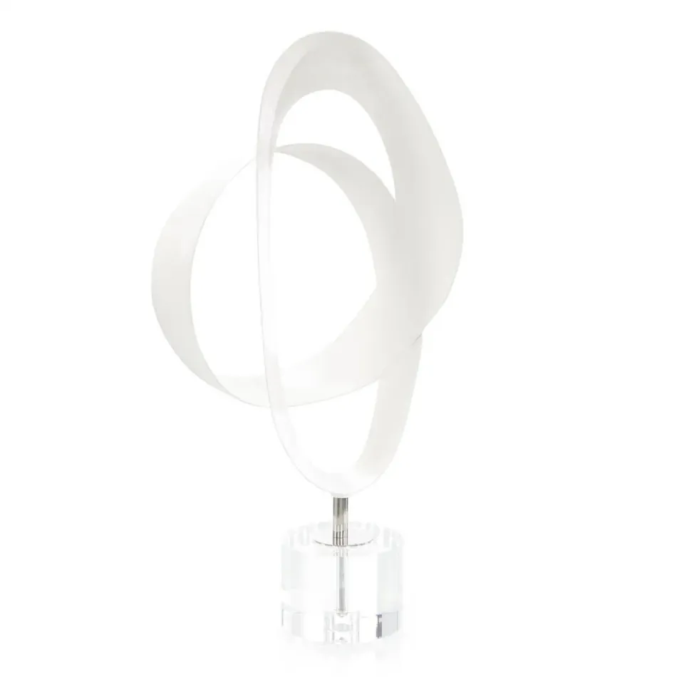 Coil Sculpture on Acrylic, White II