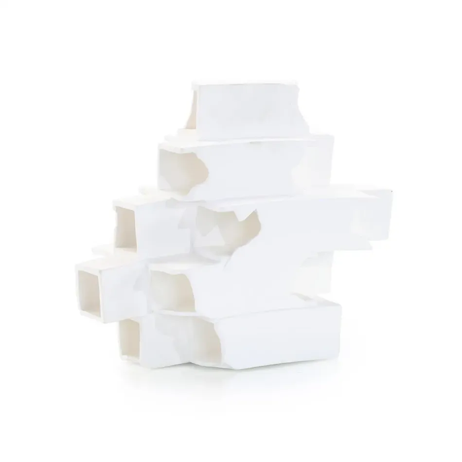 White Incline Sculpture, Small