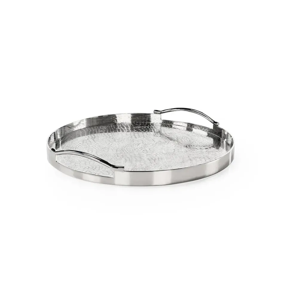 Silver Serpent Tray, Small Round