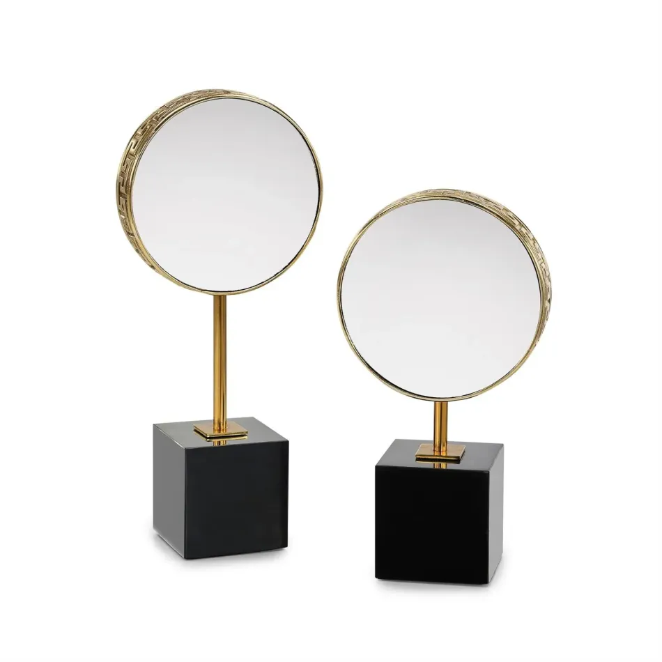 Hellenic Mirror Sculptures Set of 2