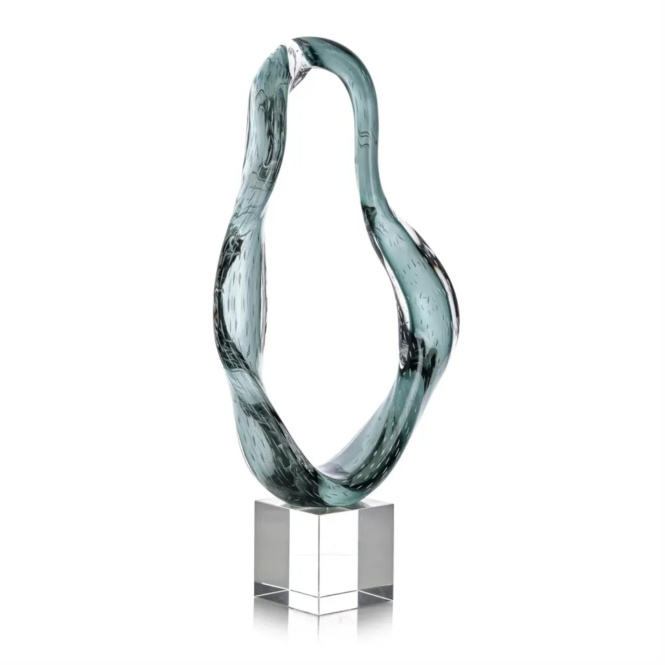 Viridian Flux Sculpture on Crystal II