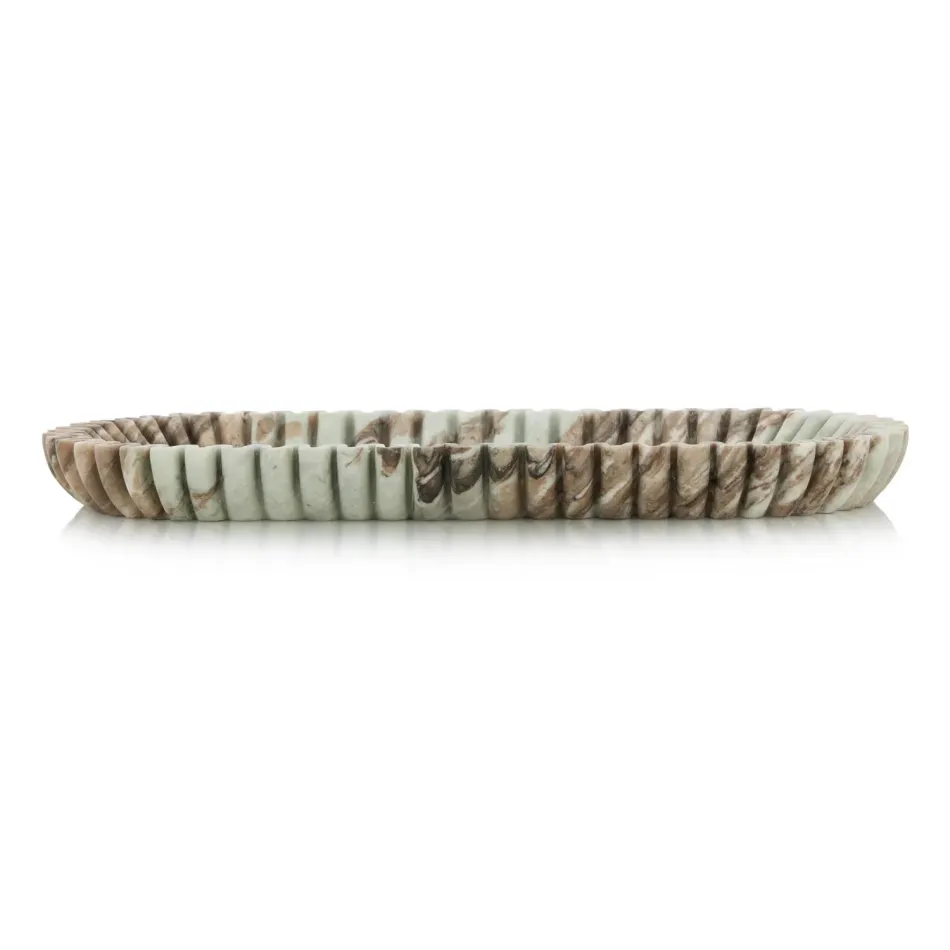 Scalloped Marble Tray