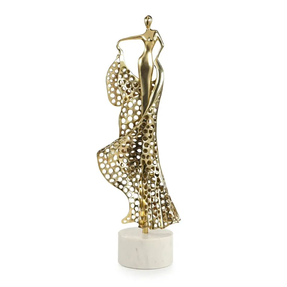 Evangelina Brass Sculpture on Marble