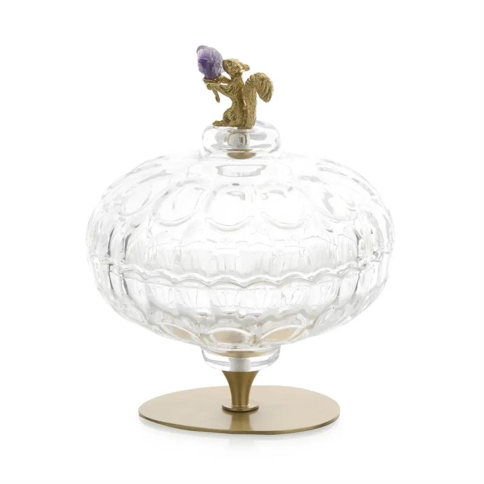 Brass Squirrel Perfume Bottle