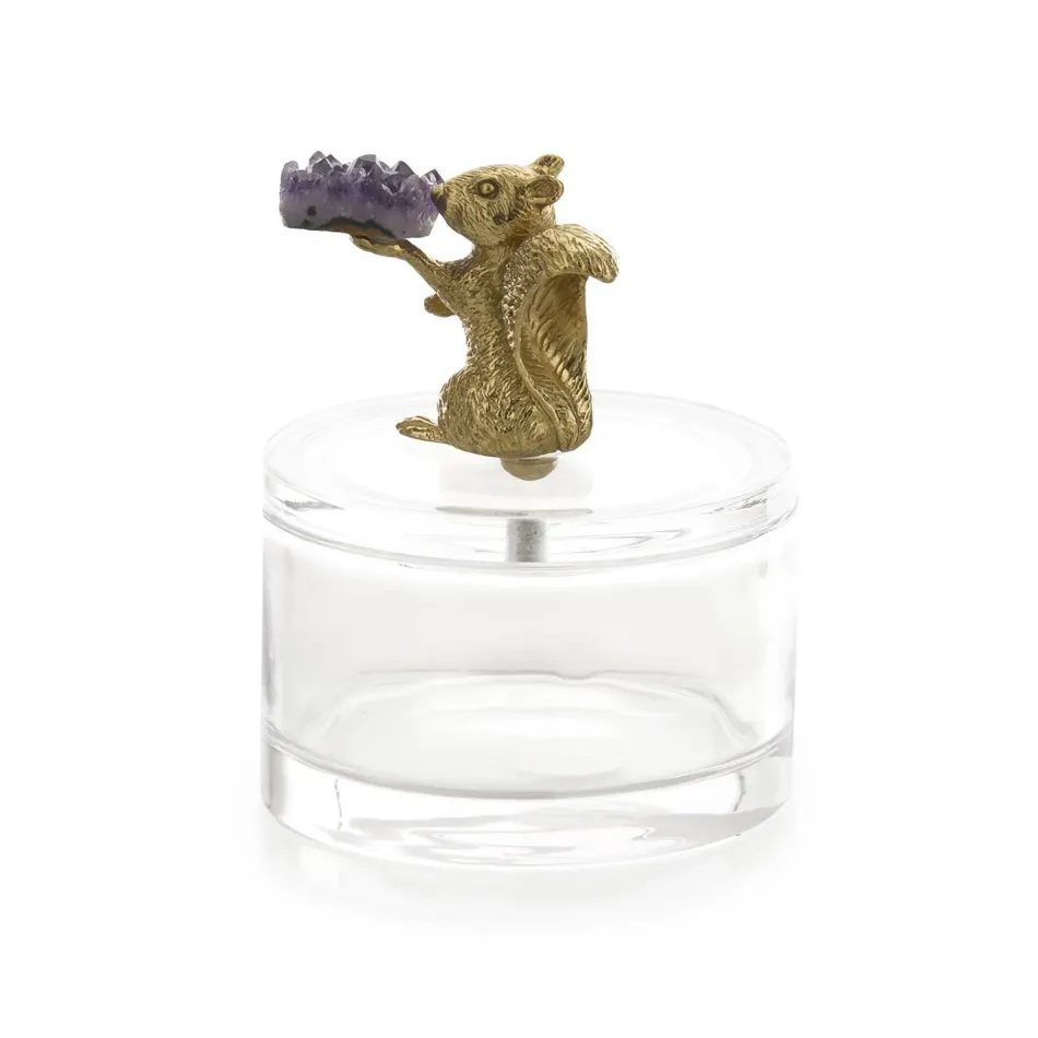 Brass Squirrel Jar I