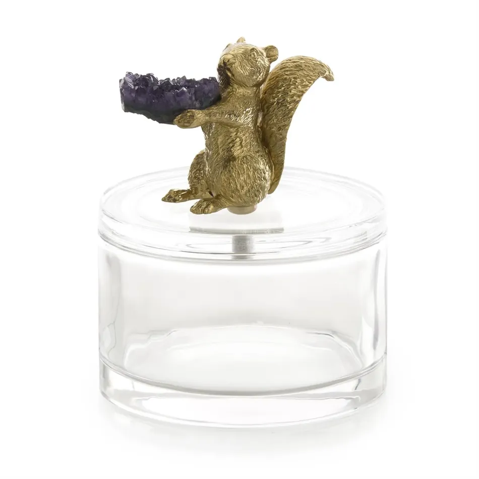 Brass Squirrel Jar II