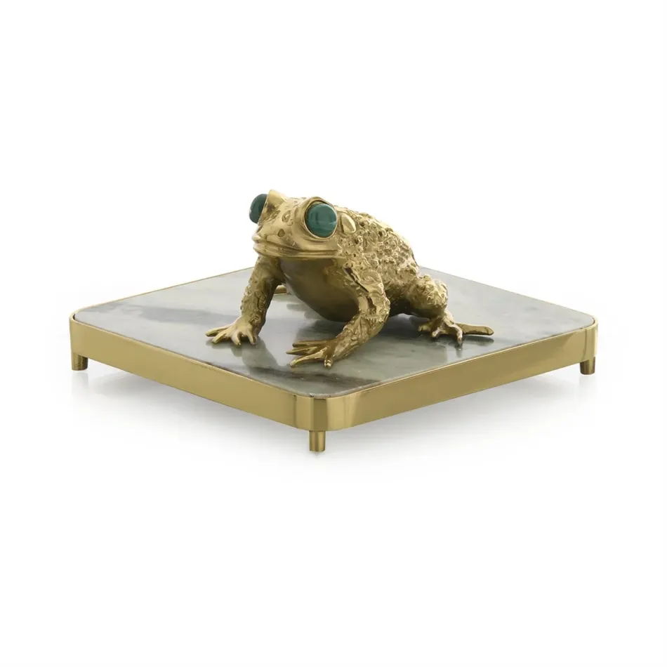 Brass Frog Napkin Holder