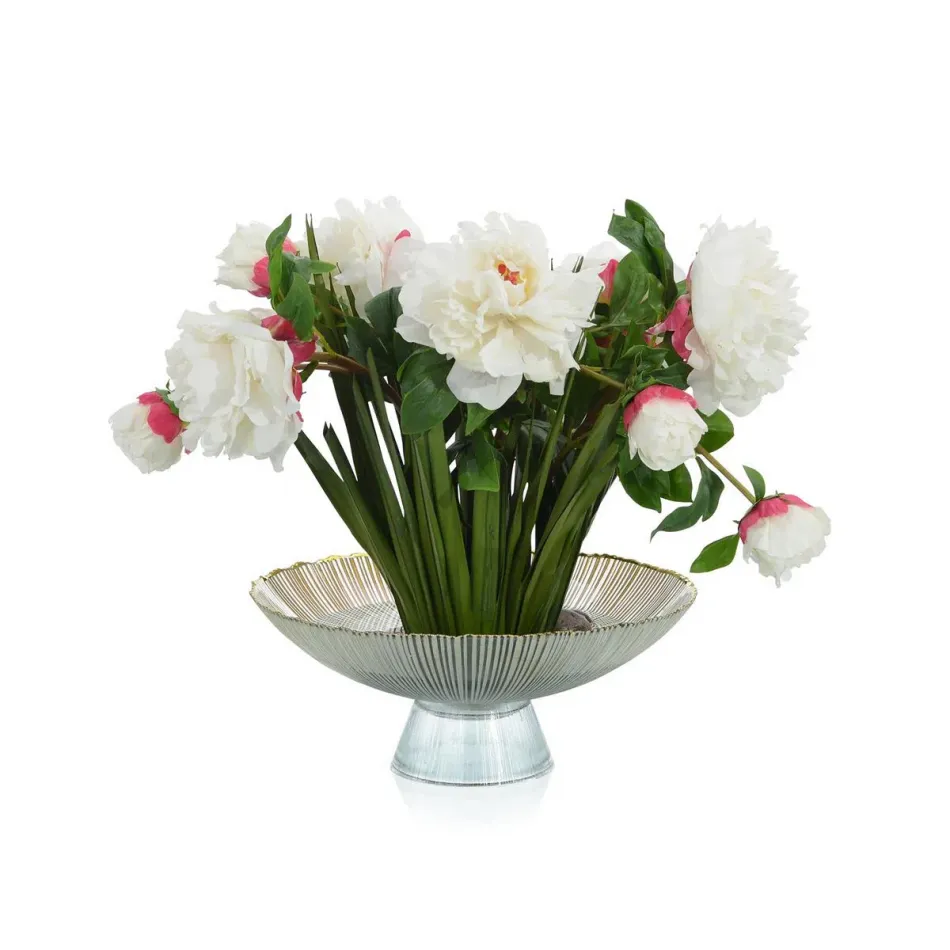 Peony Water Garden 16"H X 19"W X 15"D