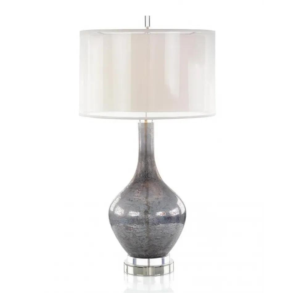 Dappled Deep Grey Table Lamp