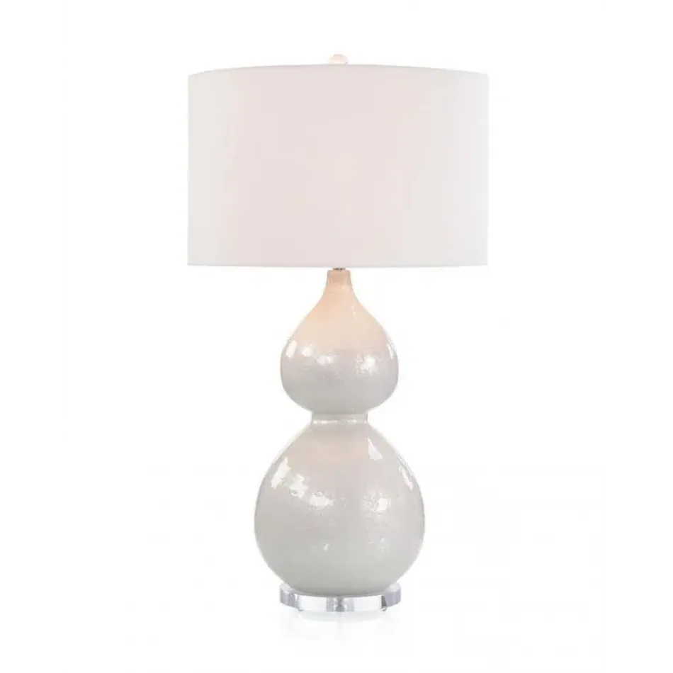 Pearlized White Table Lamp