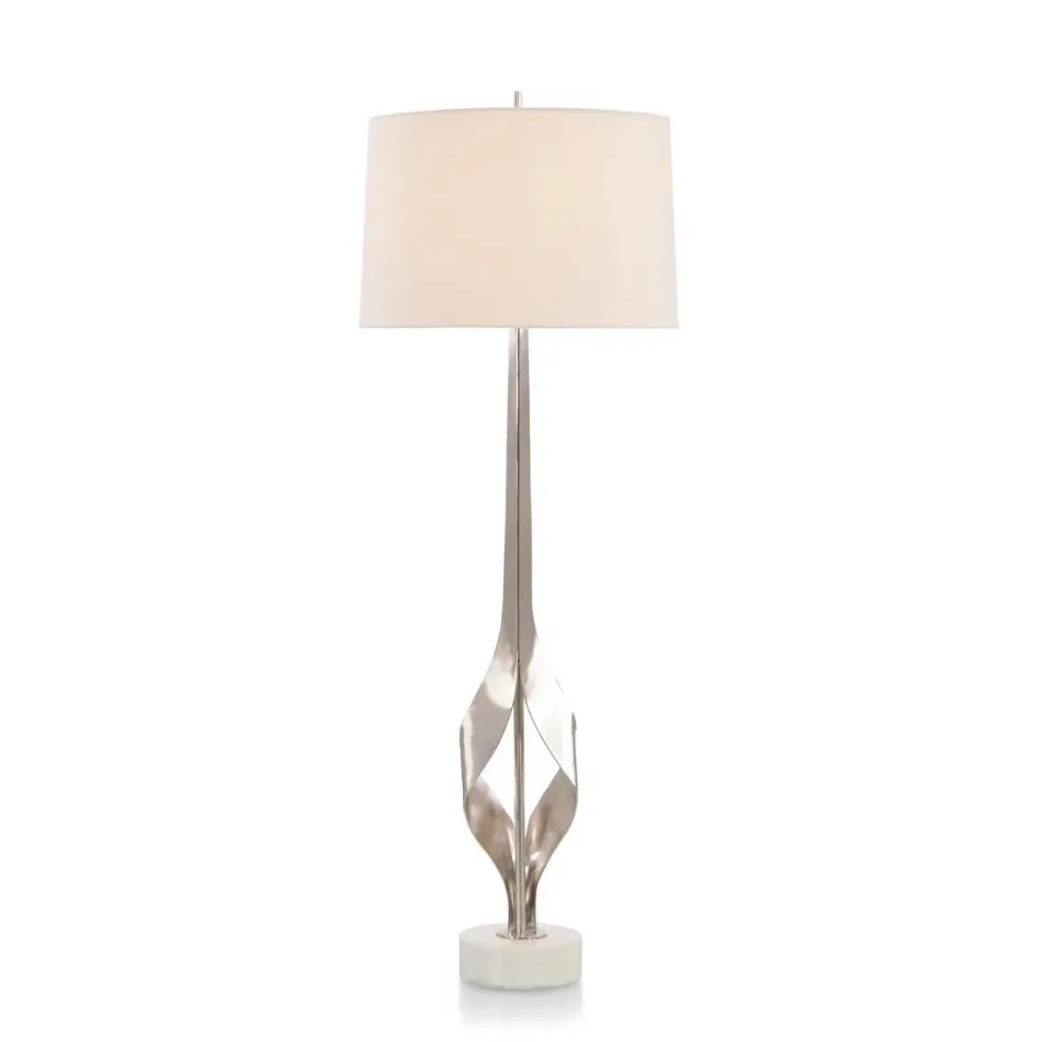 Graceful Nickel Buffet Lamp