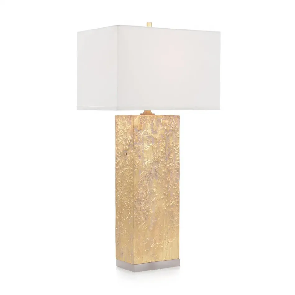 Washed Gold Column Table Lamp 36.5"H X 18"W X 12"D