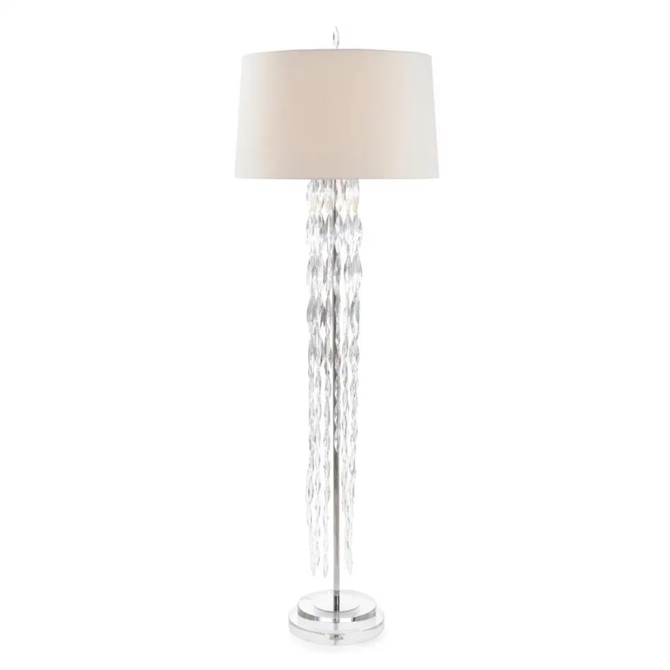 Marquise Crystal Floor Lamp 24"H X 22"W X 73.5"D