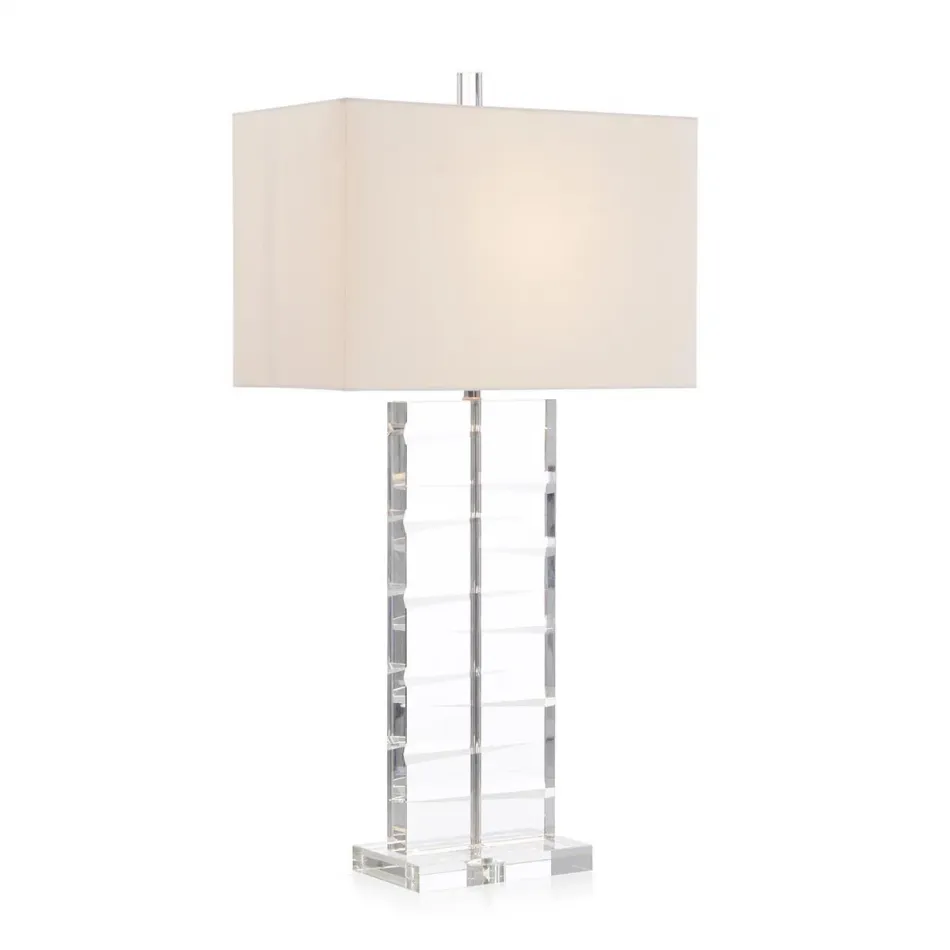 Cut Crystal Table Lamp 35"H X 10"W X 18"D