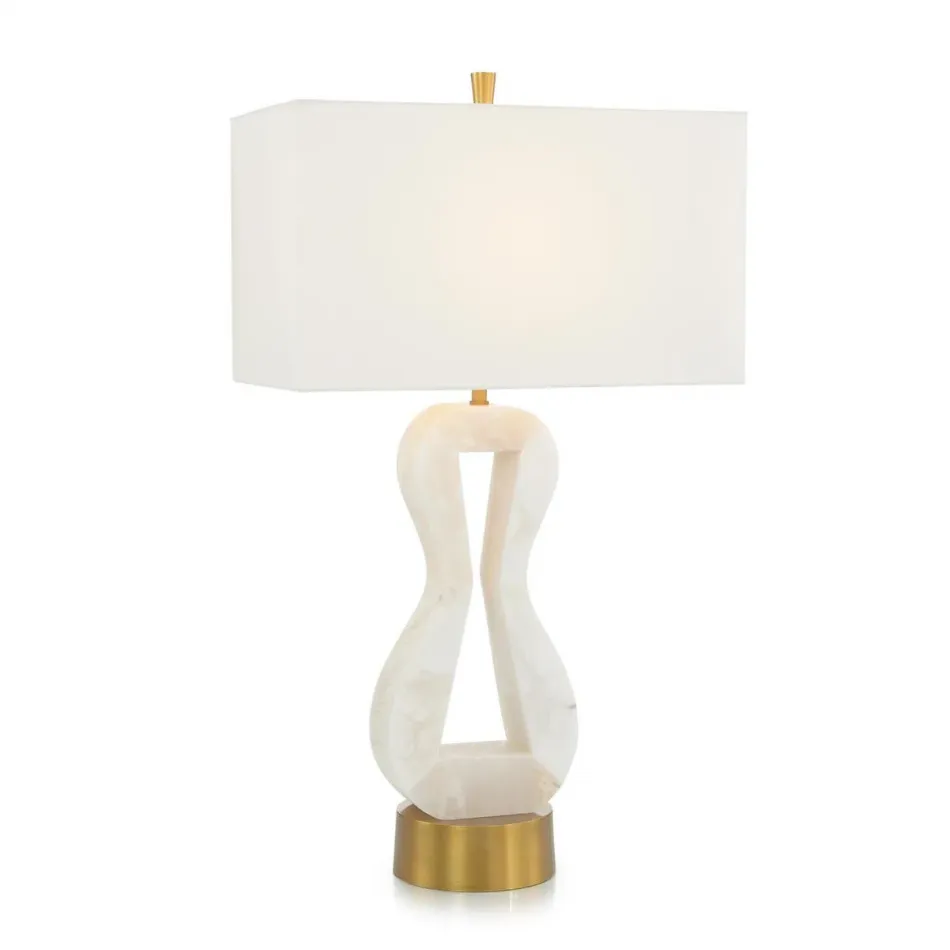 Infinite Alabaster Table Lamp 33.75"H