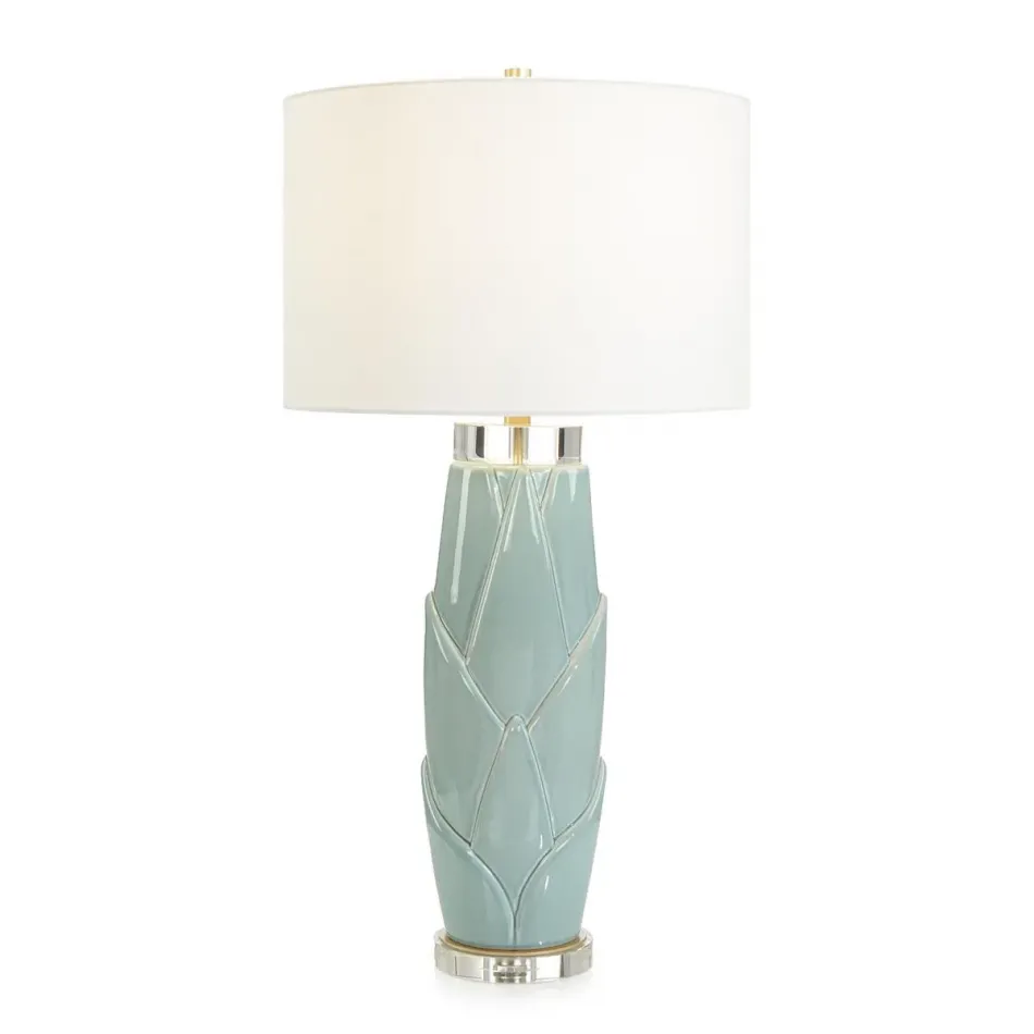 Lush Leaves Table Lamp, Green