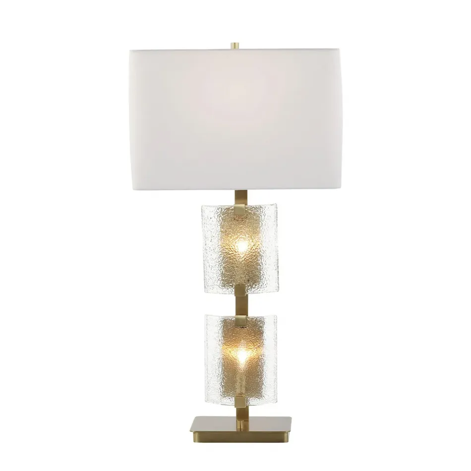 Gemelle Table Lamp, Brass
