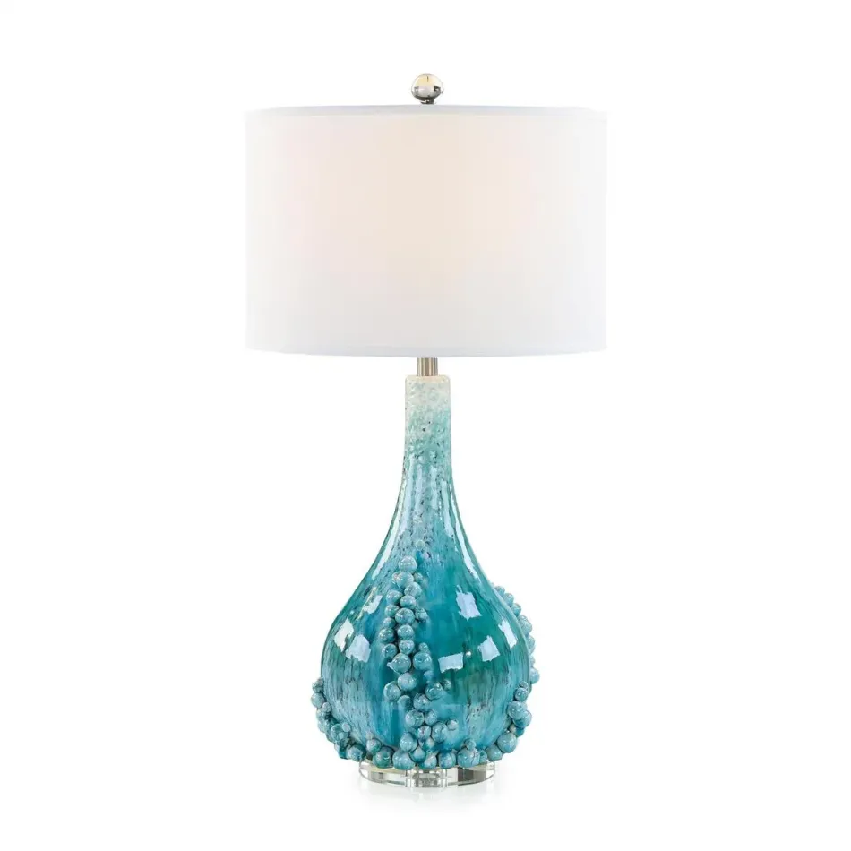 Bubbling Blue Table Lamp
